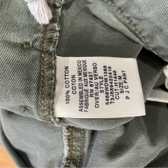 VINTAGE POLO JEANS COMPANY  CARGO WOMANS SIZE MEDIUM LIGHT GREEN OVER/AU VERSO - Picture 5 of 6